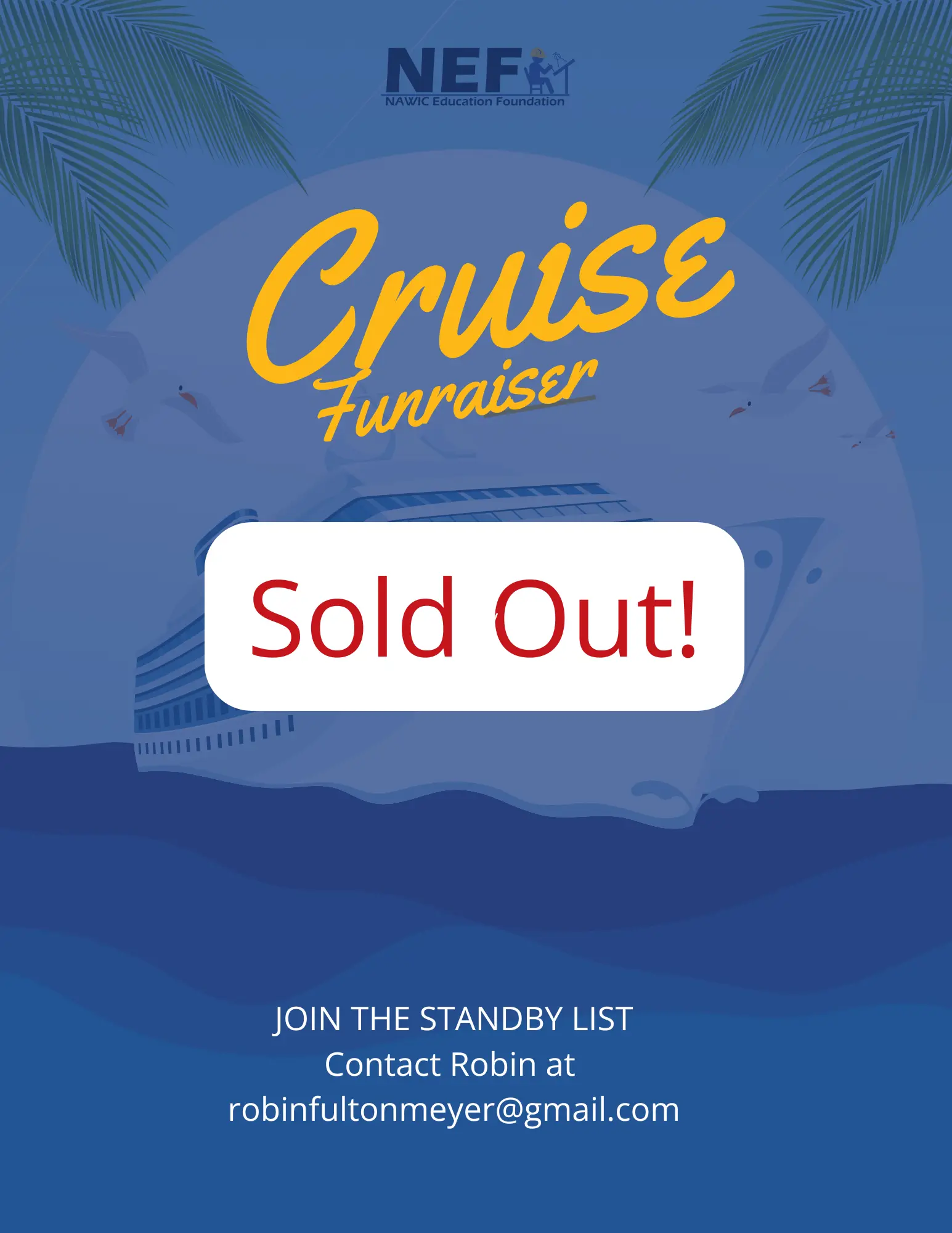 NEF FUNraiser Cruise - Sold out